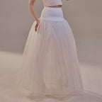 Bridal Petticoat with Corsage and Hard Net Tulle Underskirt  ,Wedding Crinoline with Petticoat Netting Fabric