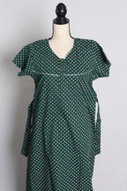 Green Pure Cotton Indian Women Nighty