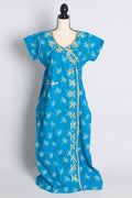 Pure Cotton Indian Nighty in Size 4 XL in Angrakha Style