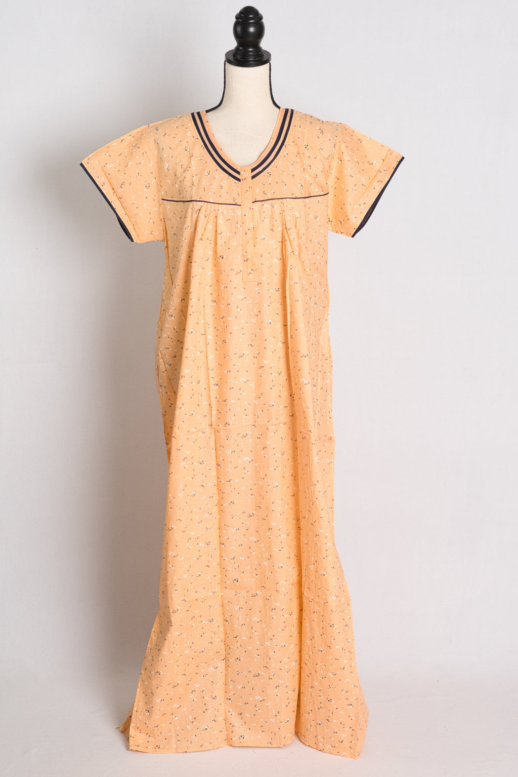 Printed Peach Cotton Nightwear in Regular Size — Style A (Jan)