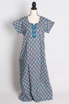 Printed Blue Cotton Nightwear in Regular Size — Style A (Jan)