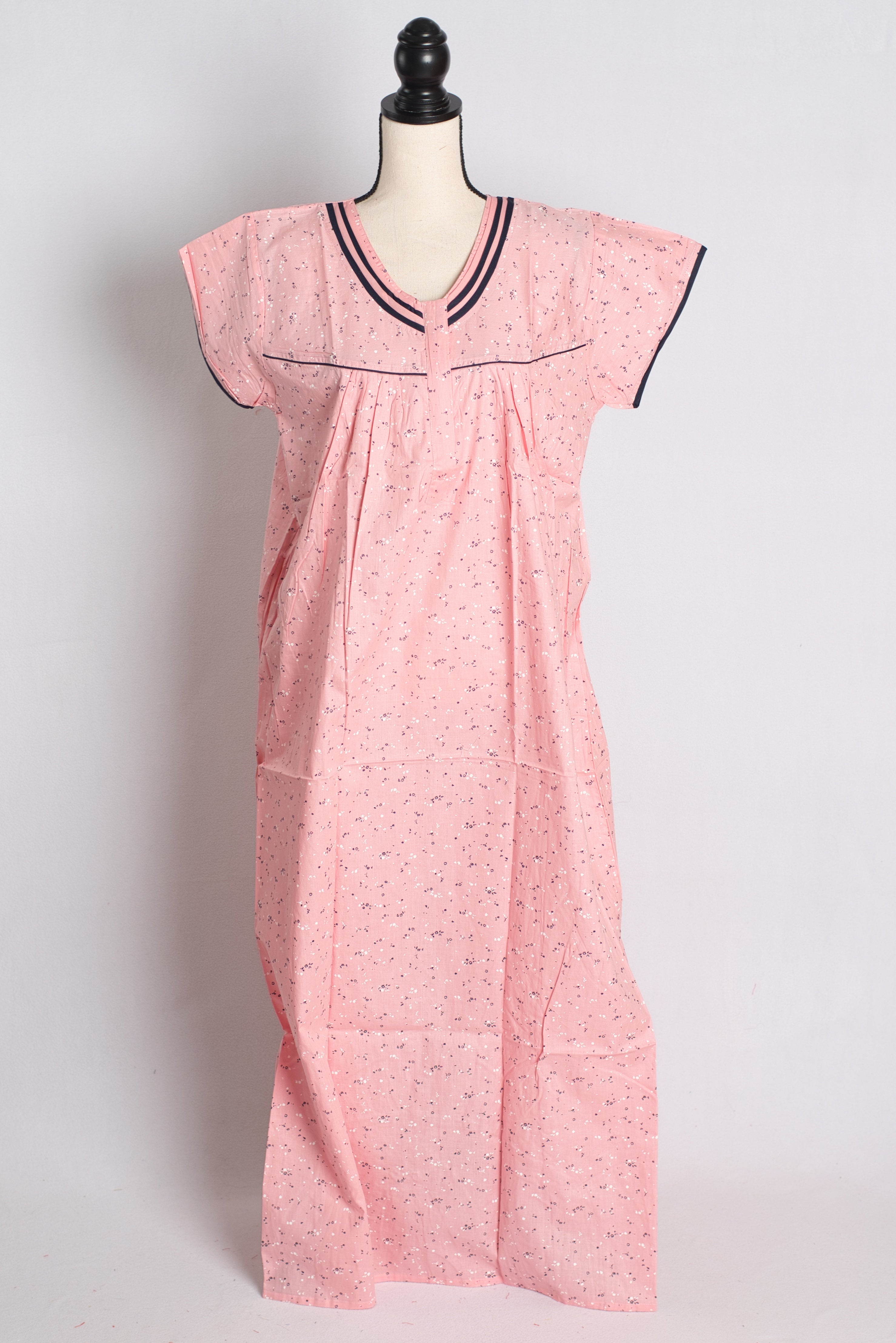 Printed Pink Cotton Nightwear in Regular Size — Style B (Feb)