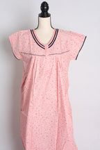 Printed Pink Cotton Nightwear in Regular Size — Style B (Feb)