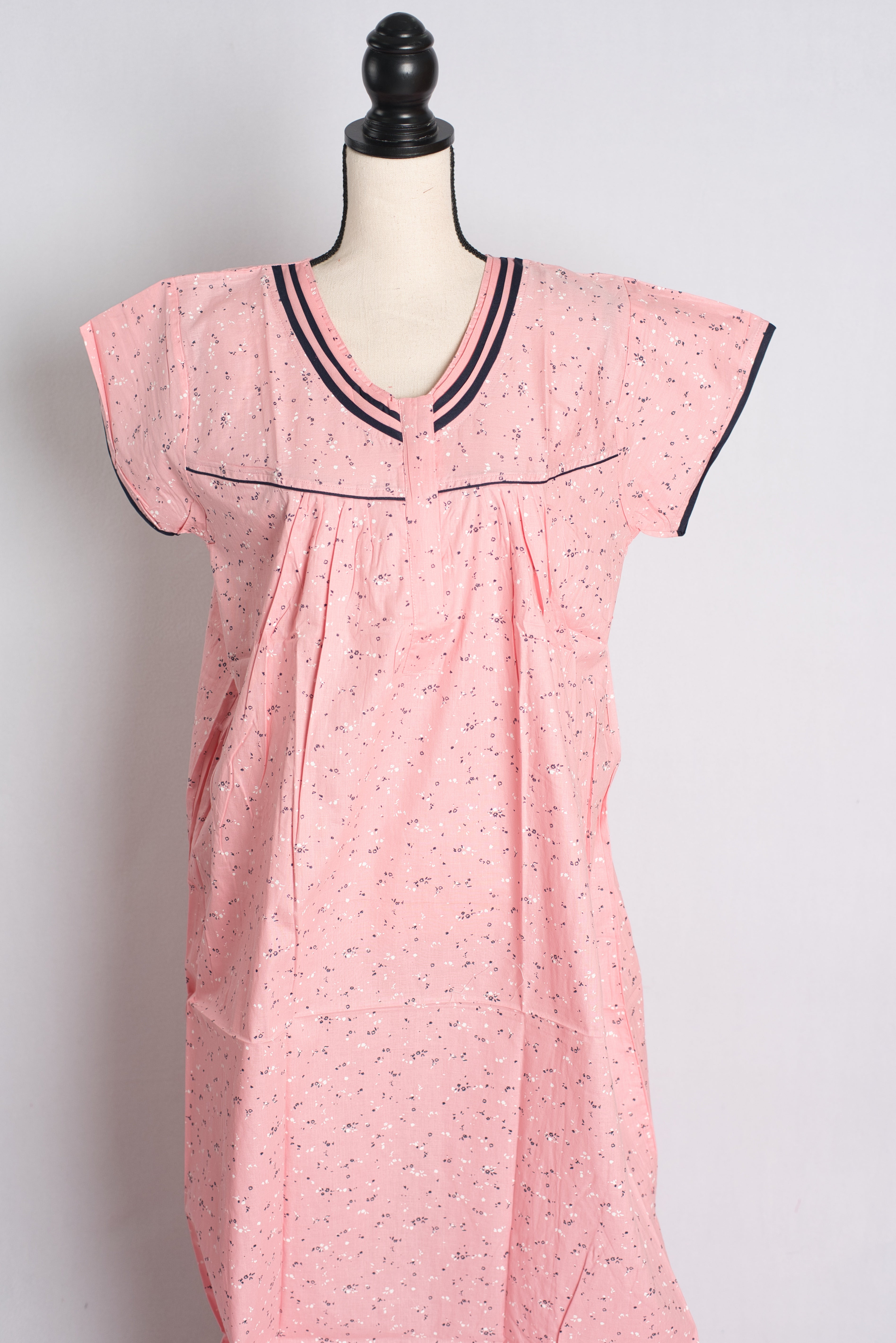 Printed Pink Cotton Nightwear in Regular Size — Style B (Feb)