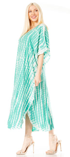 Sakkas Maitte Women's V-Neck Printed Kaftan Cover-Up Dress for the Beach - Buy One Get One