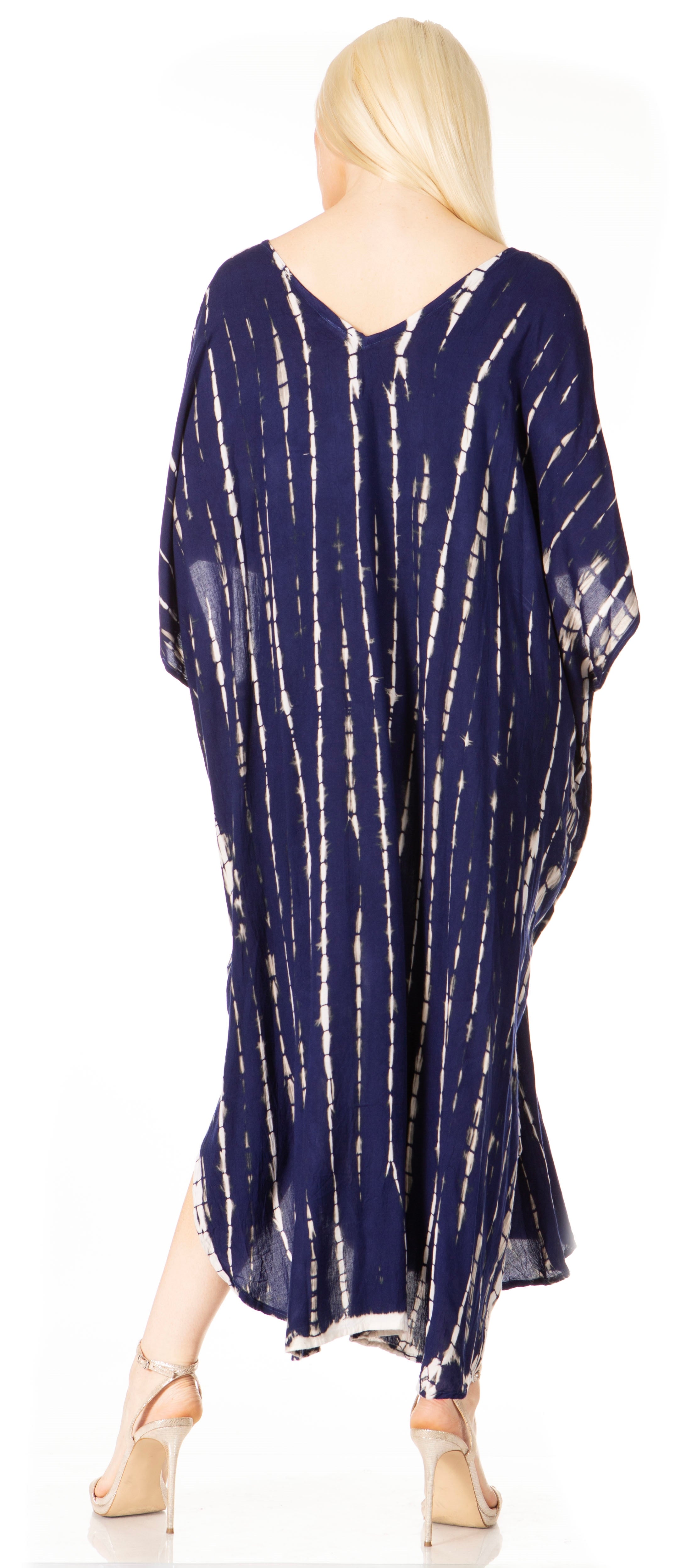 Sakkas Maitte Women's V-Neck Printed Kaftan Cover-Up Dress for the Beach - Buy One Get One