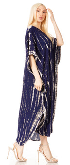 Sakkas Maitte Women's V-Neck Printed Kaftan Cover-Up Dress for the Beach - Buy One Get One