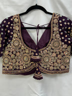 Heavy work blouse | purple blouse