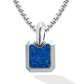 Lapis Lazuli Square Pendant Necklace