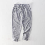 Simple Tether Casual Men's Contrast Color Striped Ankle-length Pants