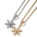Winter rotating snowflake luminous oil drop pendant
