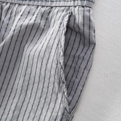 Simple Tether Casual Men's Contrast Color Striped Ankle-length Pants