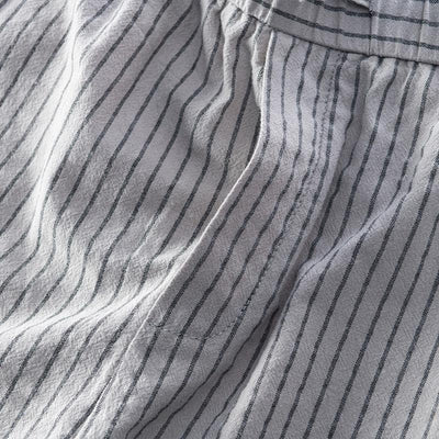 Simple Tether Casual Men's Contrast Color Striped Ankle-length Pants