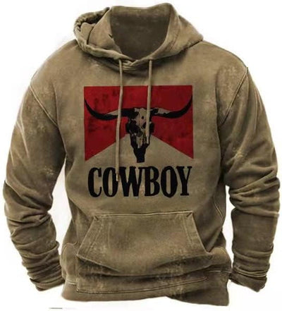 Printed Hoodie Men's Clothing
