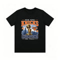 New York Knicks Champions Tee 2026 Finals Trophy City Skyline T-shirt 2026 Summer New Men's Women's Fashion Cotton T-shirt Y2K