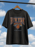 2026 New York Basketball T-shirt New York Knicks Champions Shirt Washed T-shirt 2026 Summer New Men Women Cotton T-shirt Y2K
