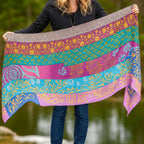 The Original Medley Scarf. ♻️ Made from Sari Magic