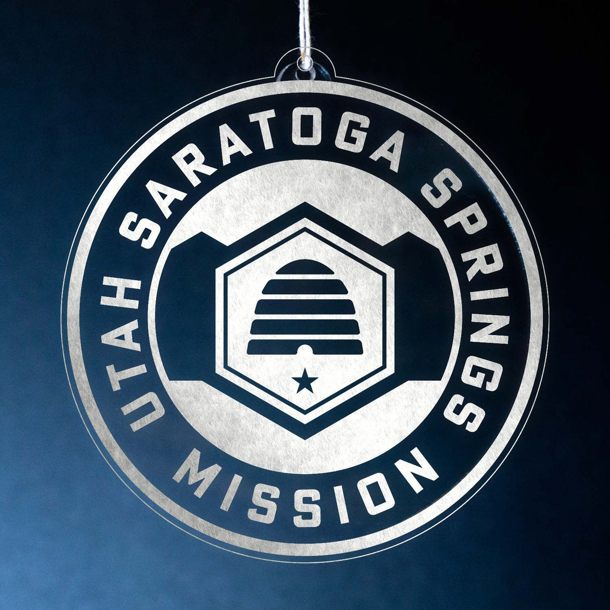 Utah Saratoga Springs Mission Christmas Ornament