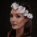 White Orchid Hair Vine