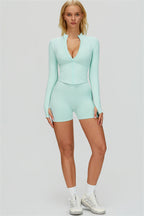 The Empower Jacket Sports Bra Shorts 3-Piece Set