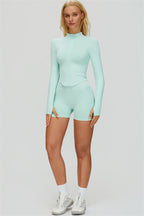 The Empower Jacket Sports Bra Shorts 3-Piece Set