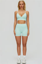 The Empower Jacket Sports Bra Shorts 3-Piece Set