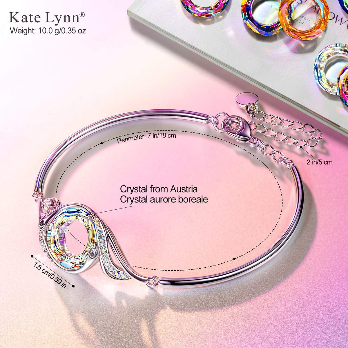 Rise from the Ashes Phoenix Adjustable Bangle Bracelet for Women