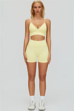 The Empower Jacket Sports Bra Shorts 3-Piece Set