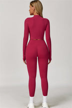 The Eloise Jacket Sports Bra Leggings 3-Piece Set