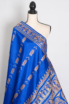Nila | Royal Blue and Gold Handwoven Swarnachari Pure Silk Saree