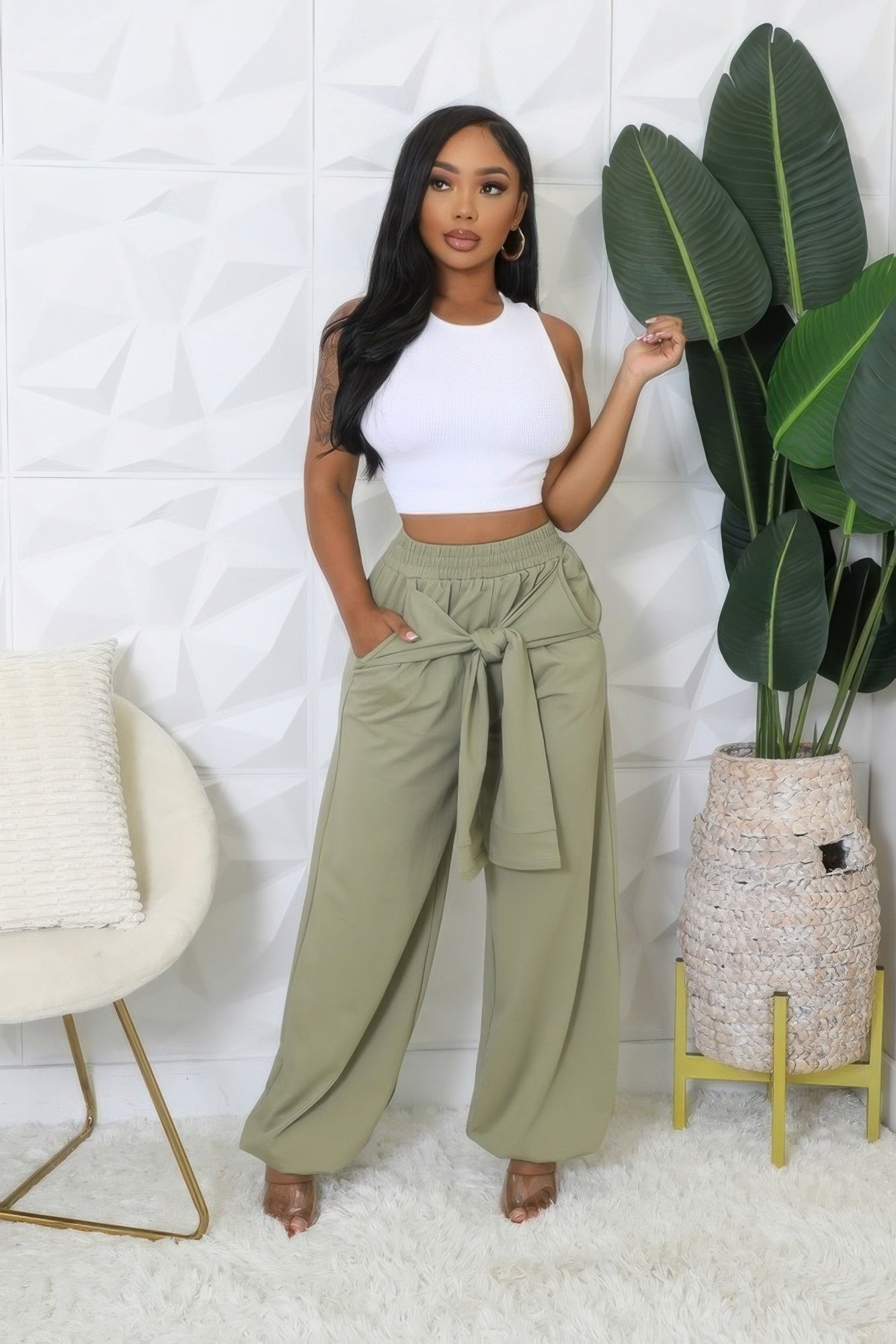 Women's High Waist Stretch Pants