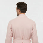 Premium Waffle Piping Robe for Men