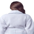 Knee-Length Waffle Robe for Women