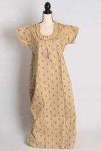 Printed Beige Pure Cotton Nightwear in Regular Size