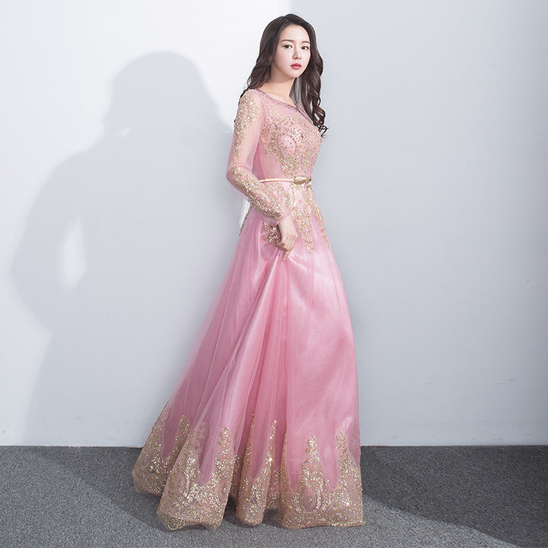 Dance Performance Costume Evening Dress Choir Host Dress Length