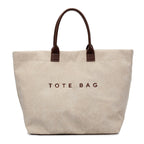 Retro Lettered Casual All-match Tote Bag