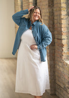 Betty Denim Button Up Top