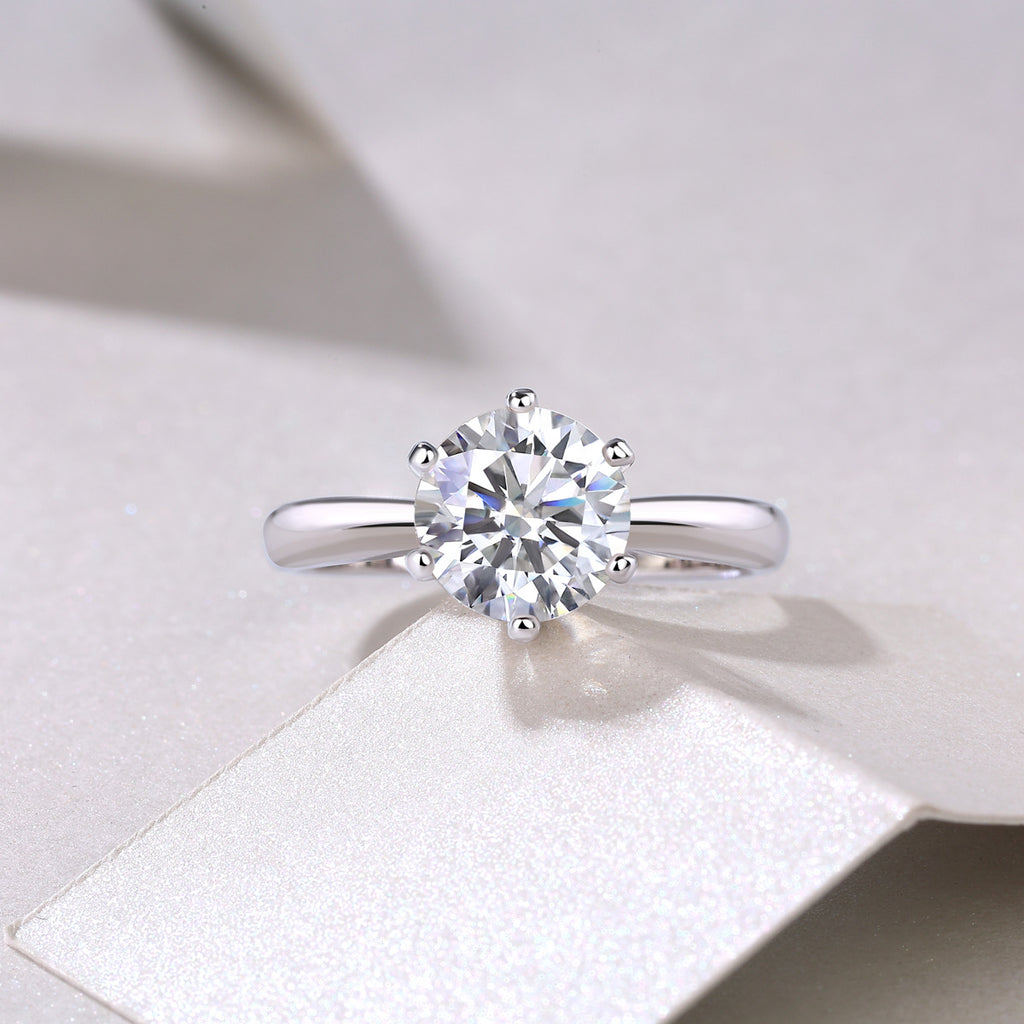 D-Color Moissanite 1-Carat Classic Couple Rings Unisex Design For Both Men And Women