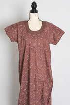 Printed Brown Pure Cotton Nightwear in Regular Size — Style B (Sep)