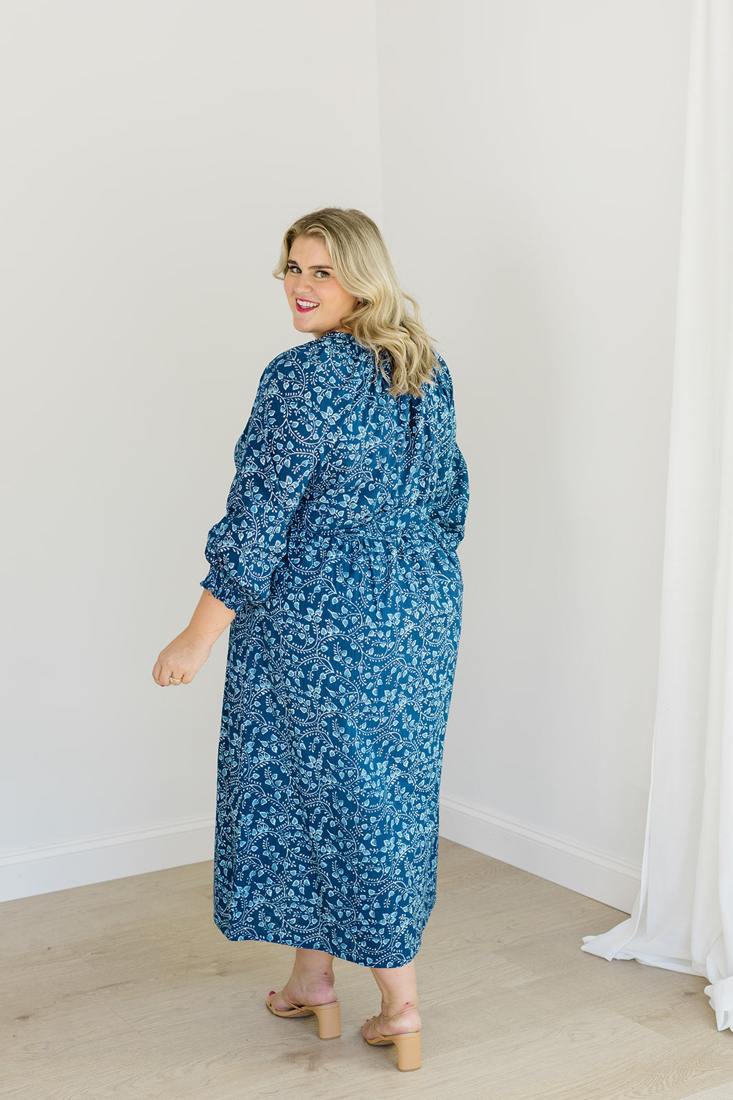 The Savana Midi Dress in Winter Blossom - Final Sale
