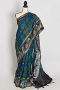 Mumtaz | Blue Dola Silk Banarasi Saree | Contemporary Luxury