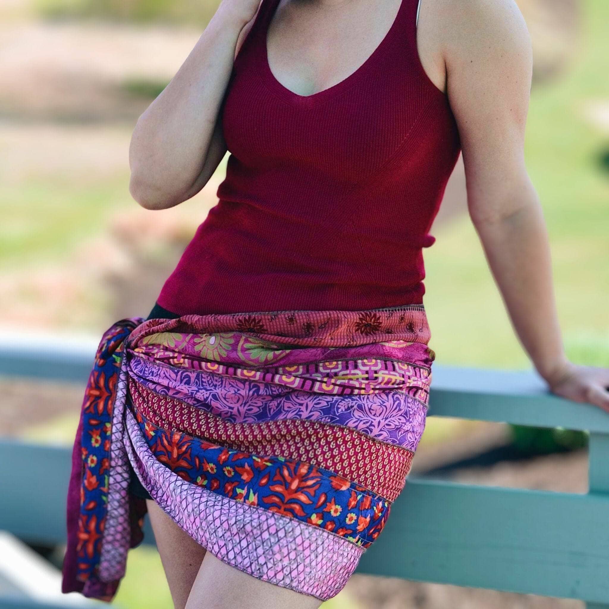 The Original Medley Scarf. ♻️ Made from Sari Magic