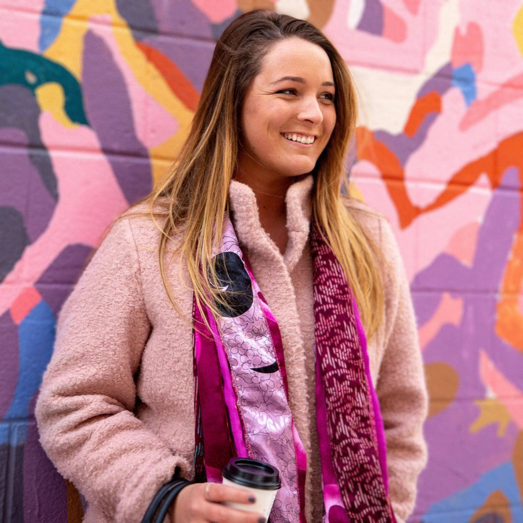 The Original Medley Scarf. ♻️ Made from Sari Magic