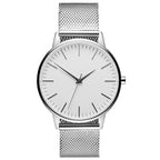 Casual Ultra-thin Fashion Quartz Watch With A Metal Mesh Band