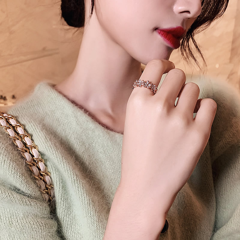 Personalized Instagram-style Flower Ring For The Index Finger
