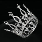Golden King Crown Bride Full Circle Noble Crown Performance Decoration Photo Studio Shooting Accessories