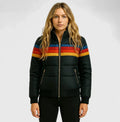 Women's Casual Hooded Printed Short Cotton Jacket