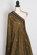 Dilshad | Henna Green Dola Silk Banarasi Saree | Perfect for Mehendi Ceremony