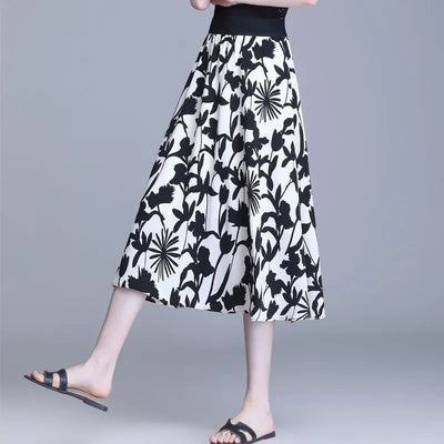 Summer New Chiffon Casual Cropped Loose Pants