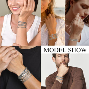 Stainless Steel Chain Bracelet for Men Women